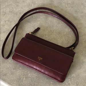 Plum Fossil Crossbody